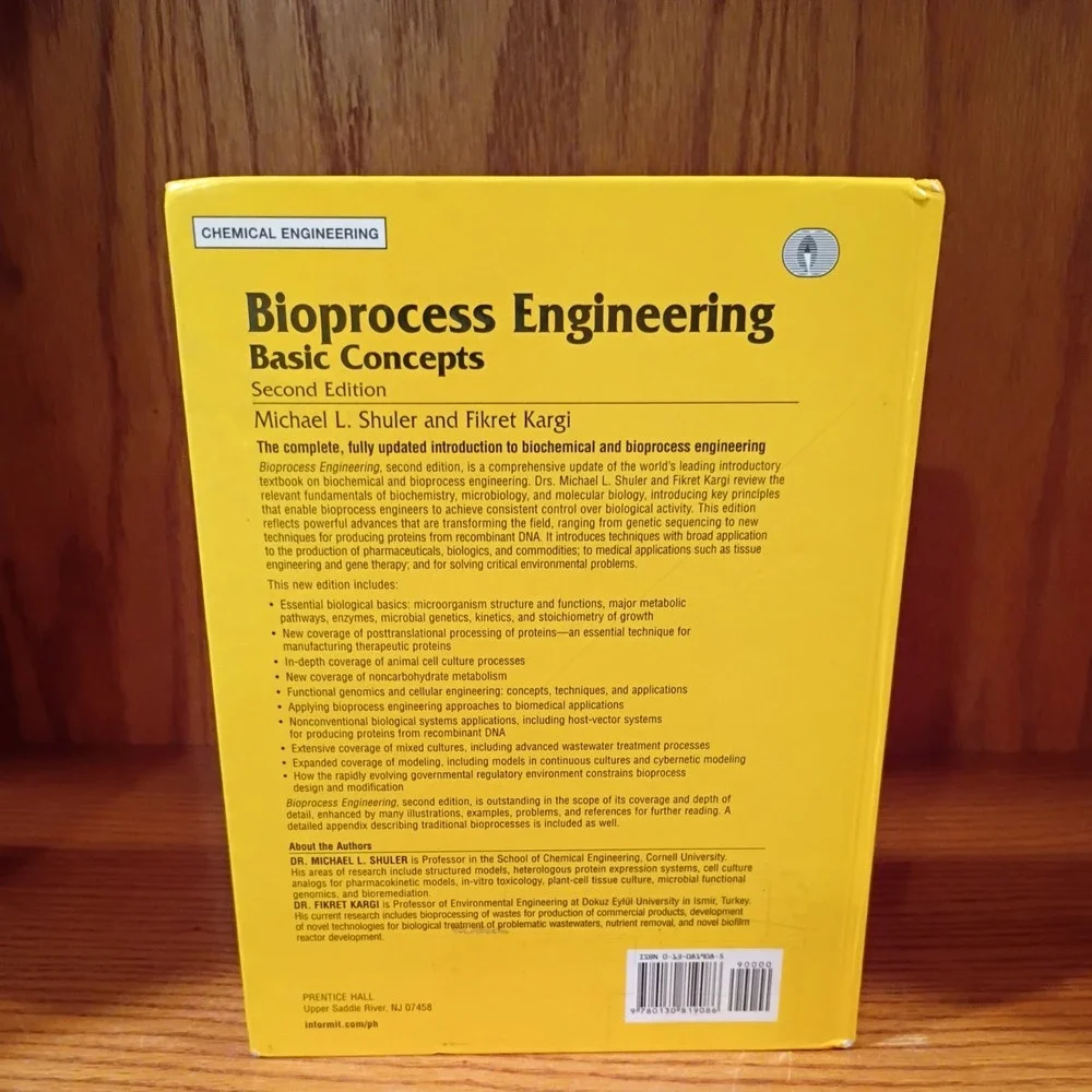 Bioprocess Engineering: Basic Concepts (2nd Edition) - Hardcover - GOOD